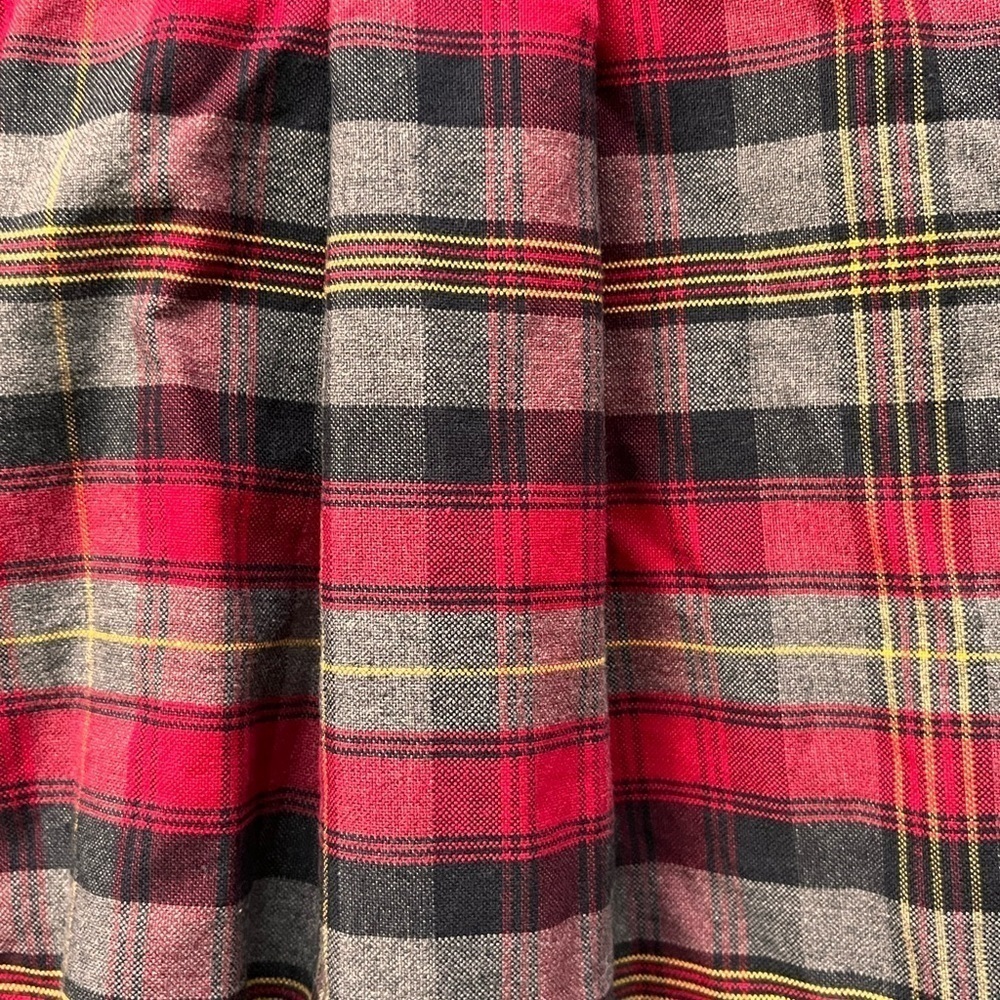 Tommy Hilfiger Black Gray Red Plaid Check Button Down Shirt Men’s - Picture 13 of 14